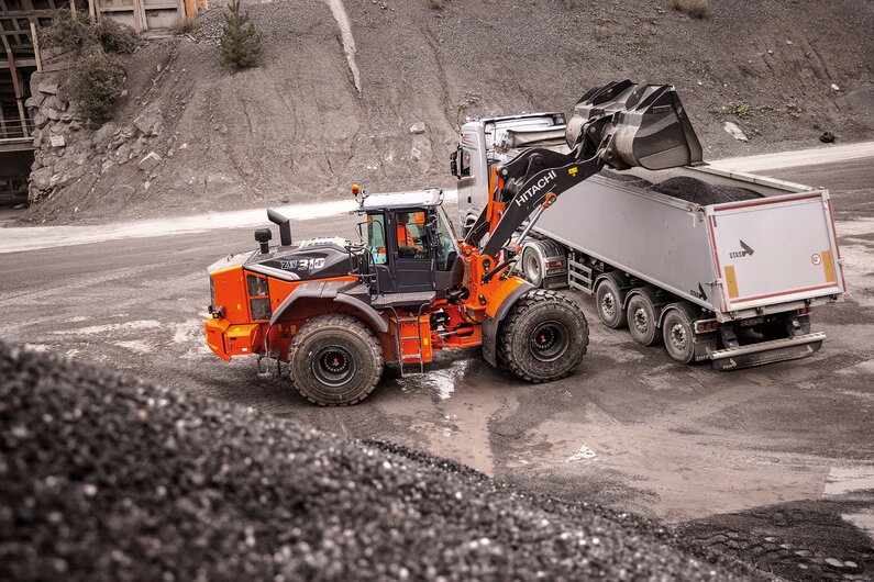 Der Hitachi ZW310-7 Radlader